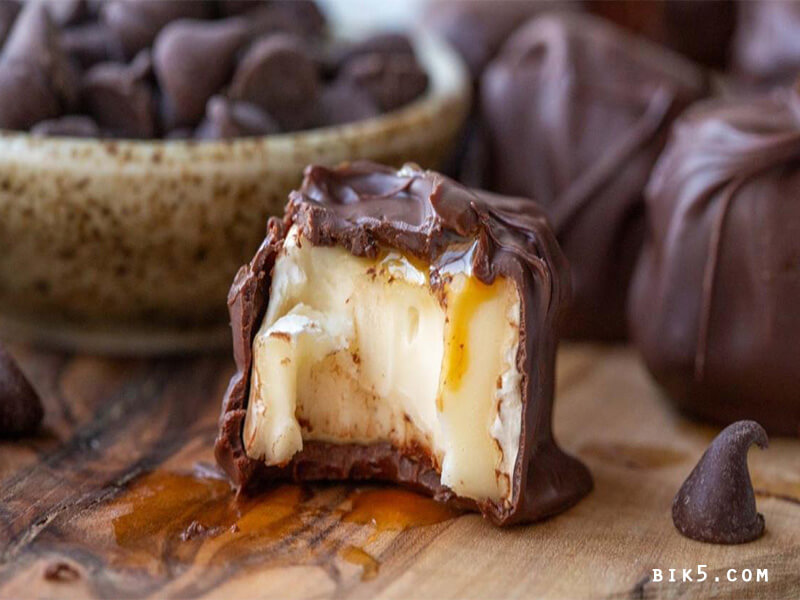 Salted Caramel Chocolate Covered Brie
