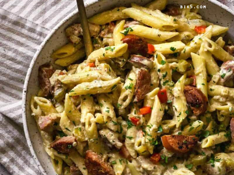 Creamy Cajun Andouille Sausage Pasta ความเข้มข้นที่ลงตัว